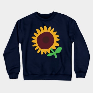 Minimal Artsy Sun Flower Crewneck Sweatshirt